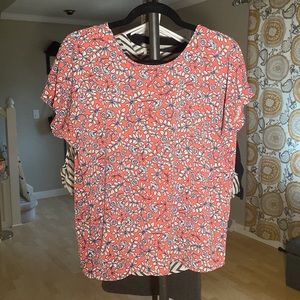 Banana Republic Pink Floral Shirt